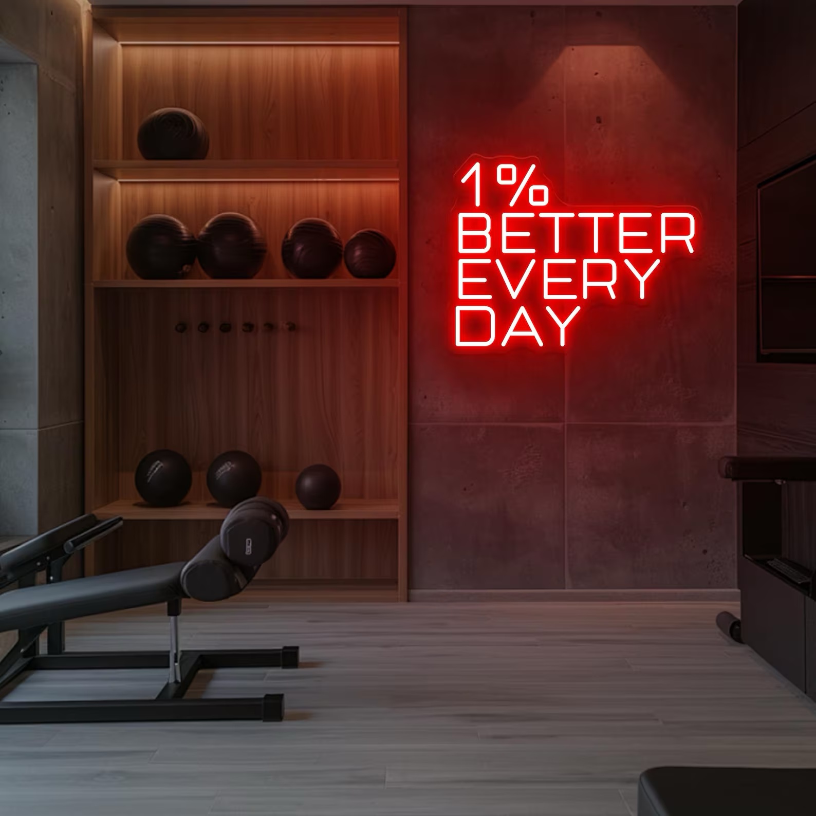 Home Gym Neon Sign - لافتة نيون 