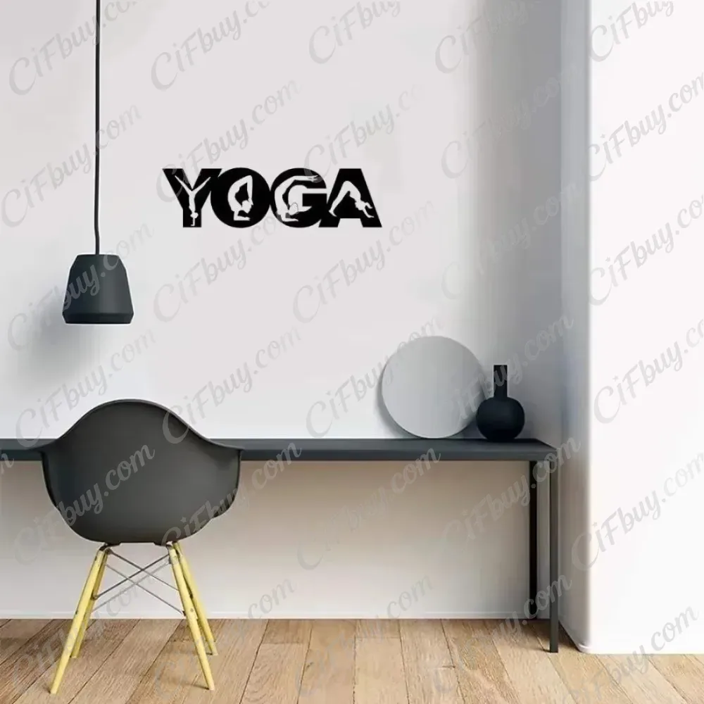 لوحة فنية معدنية لصوريات اليوغ - مراجعة Home Gym Yoga وسعره